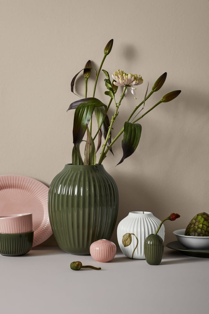 Hammershøi vase large, Dark green Kähler