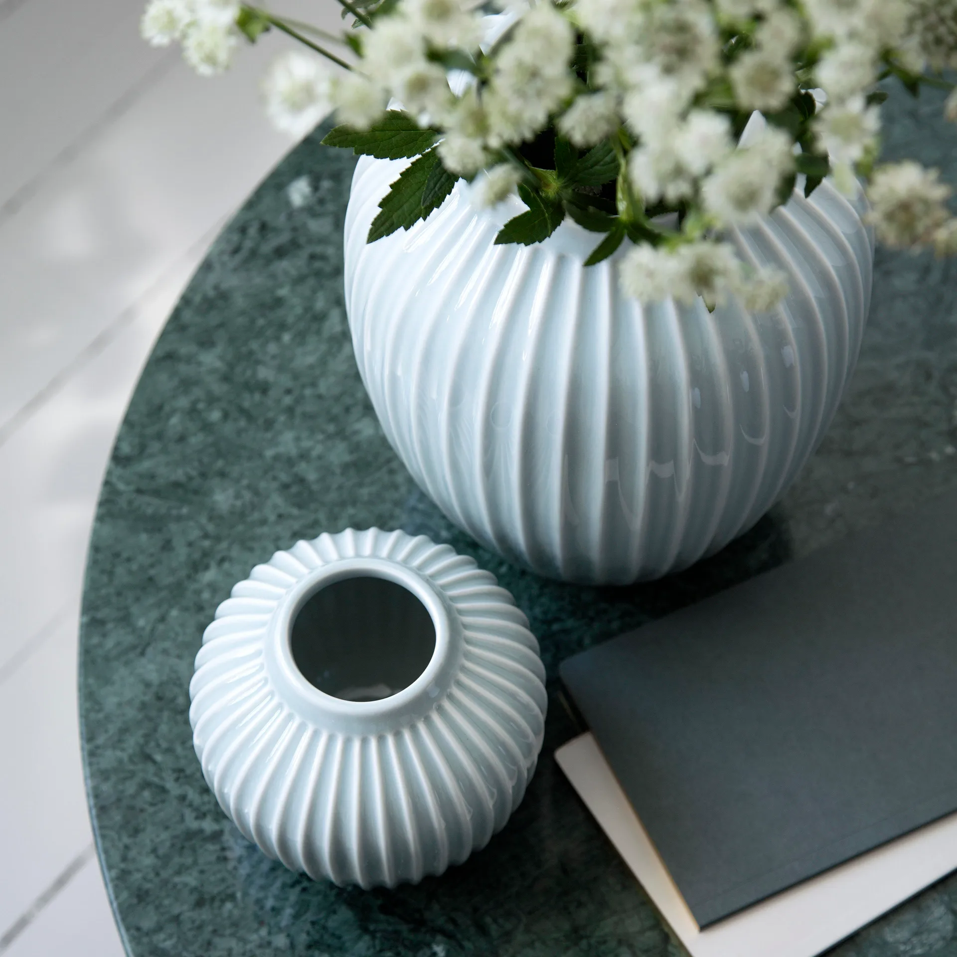 Hammershøi vase small, mint (green) Kähler