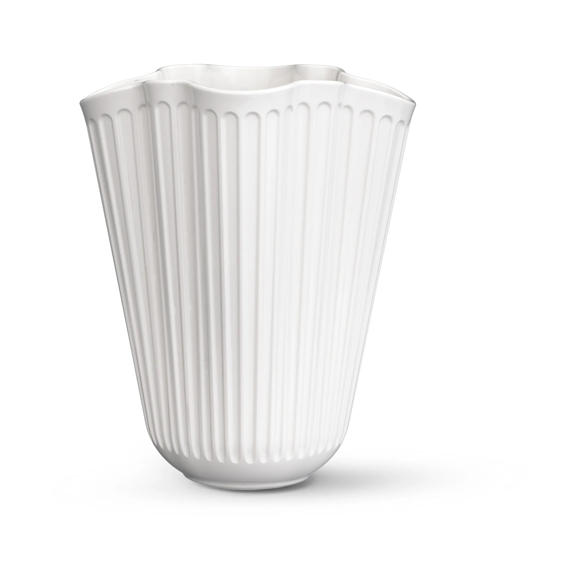 Hammershøi vase unfold 16.5 cm, White Kähler