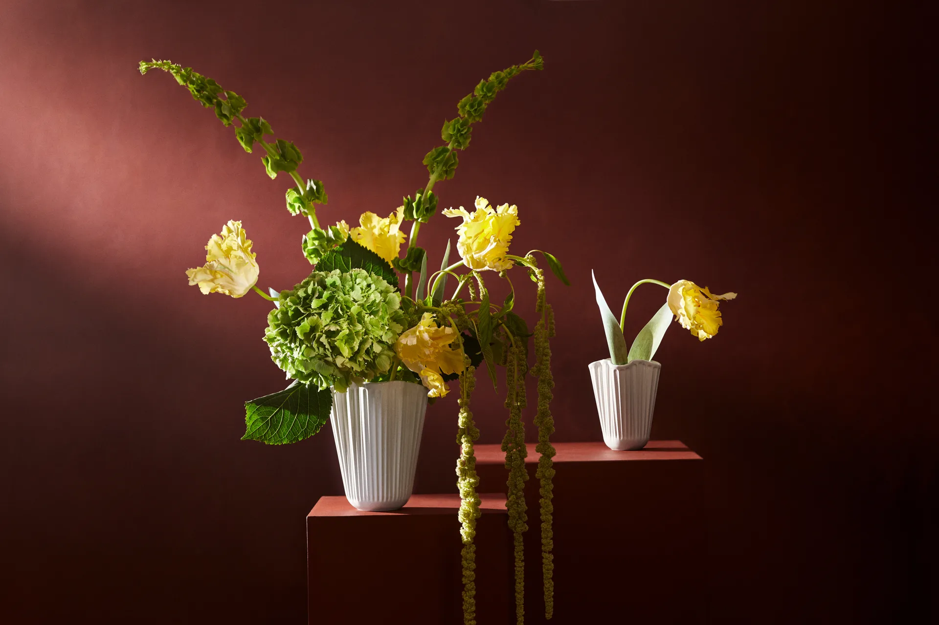 Hammershøi vase unfold, White, 16,5 cm Kähler