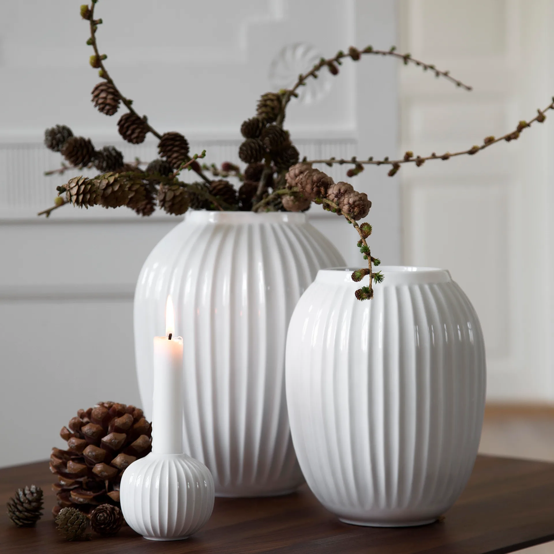 Hammershøi vase, White, large 25.5 cm Kähler