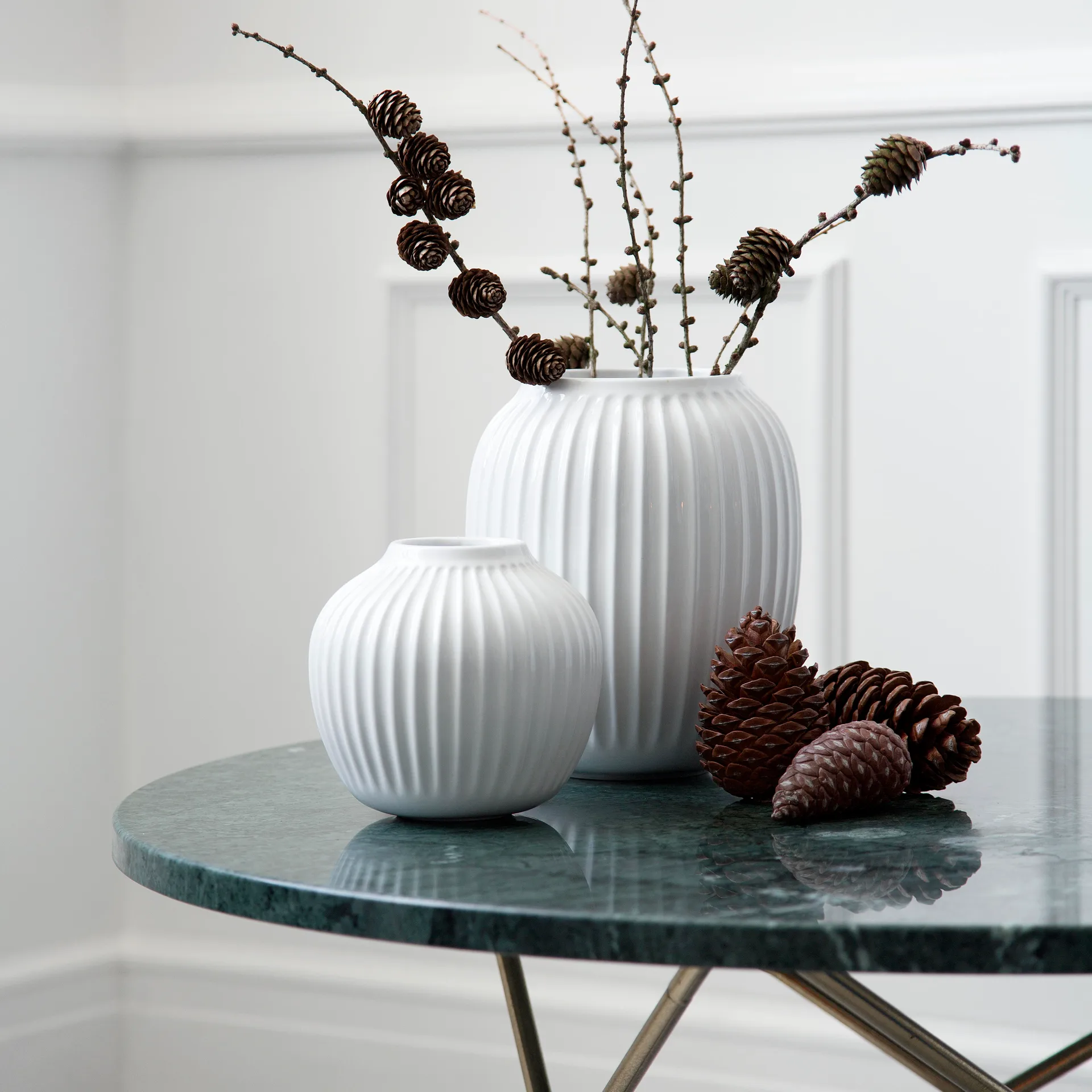 Hammershøi vase, White, large 25.5 cm Kähler