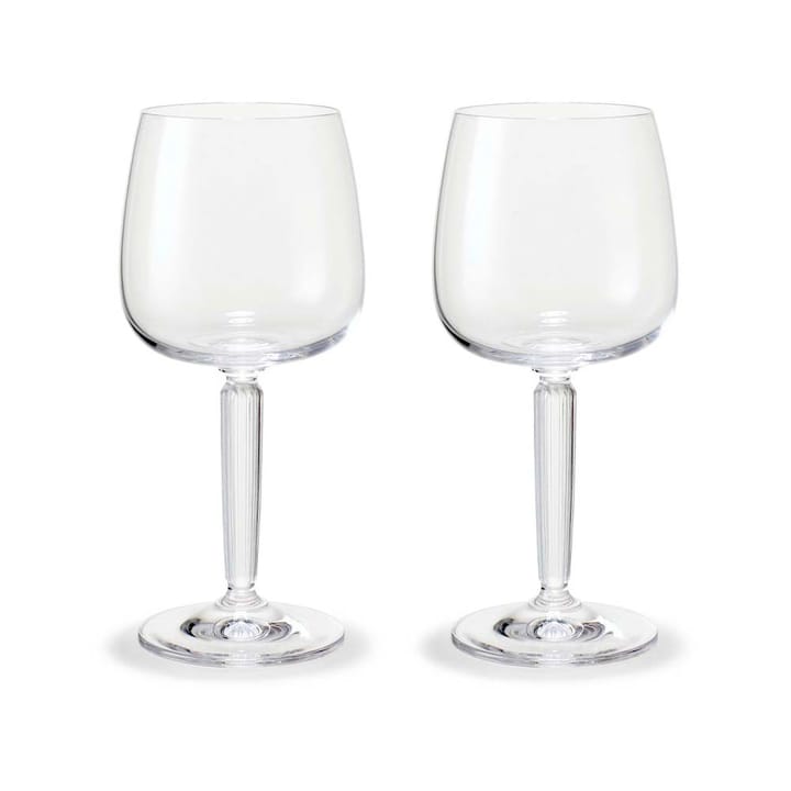 Hammershøi white wine glass 35 cl 2-pack - Clear - Kähler