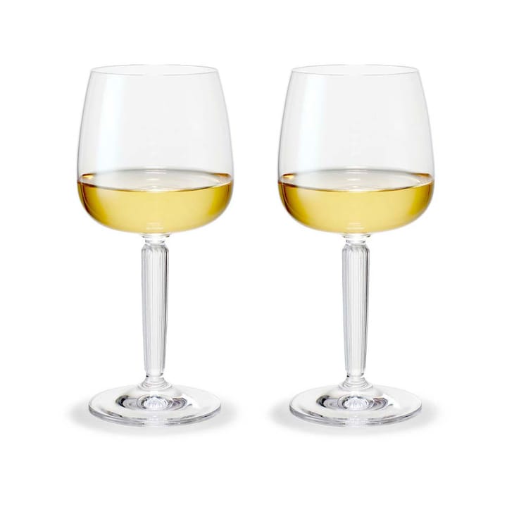 Hammershøi white wine glass 35 cl 2-pack - Clear - Kähler