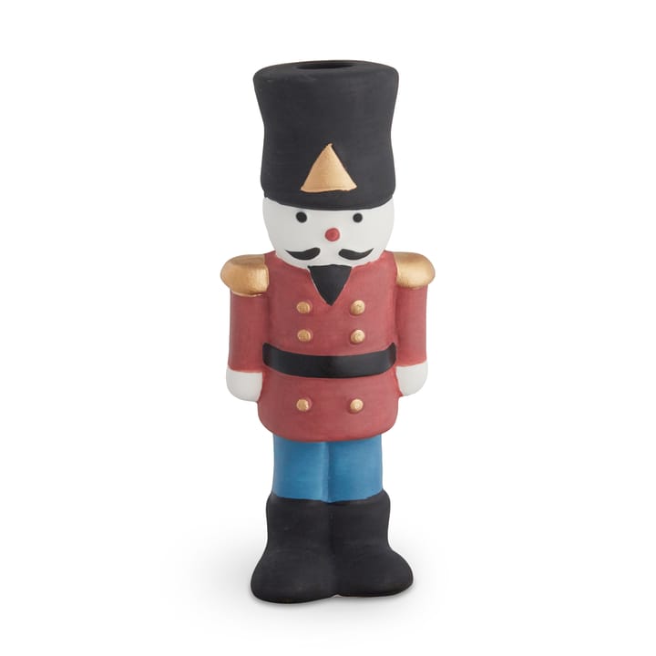Kähler Christmas porcelain figure Soldier - Red-blue-white - Kähler