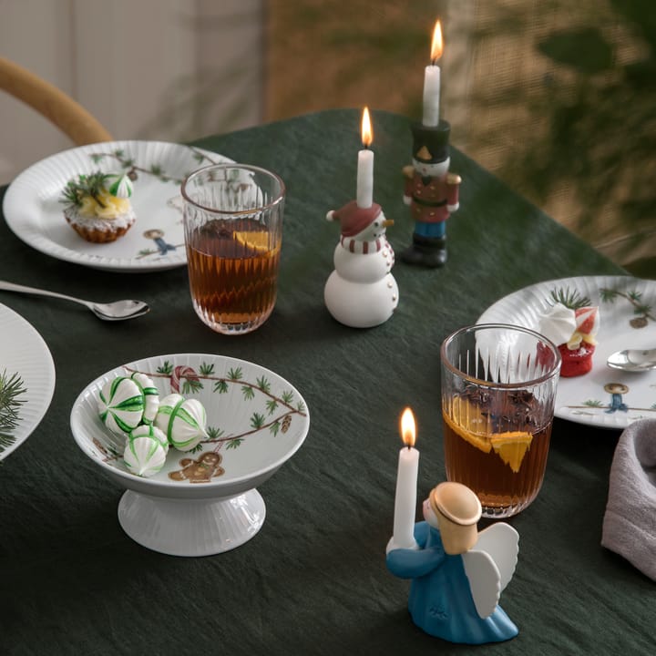 Kähler Christmas porcelain figure Soldier - Red-blue-white - Kähler