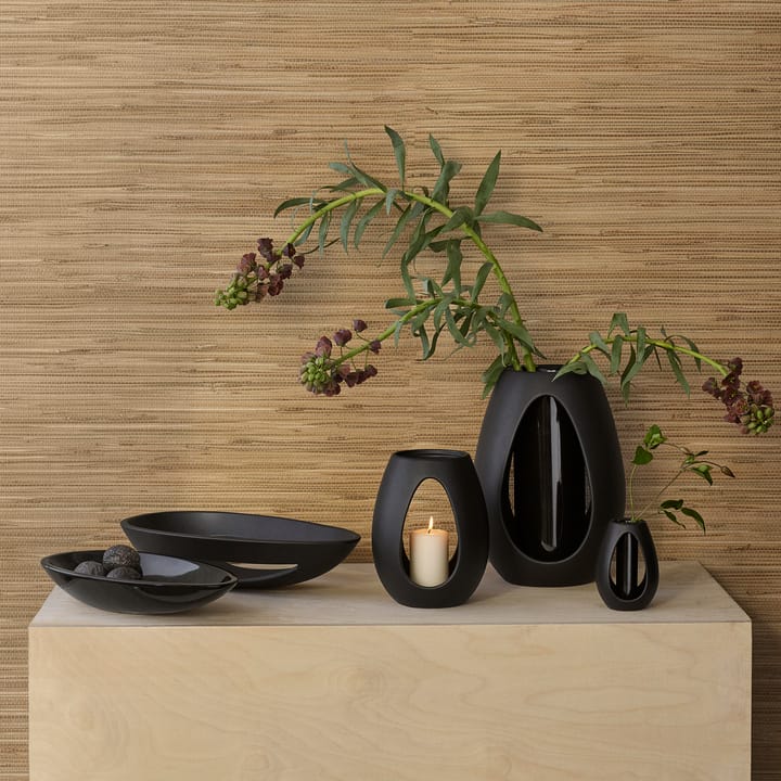 Kokong oval serving plate 35 cm, Brown Kähler