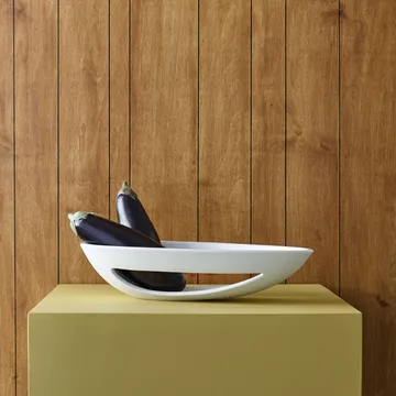 Kokong oval serving plate 40 cm - White - Kähler