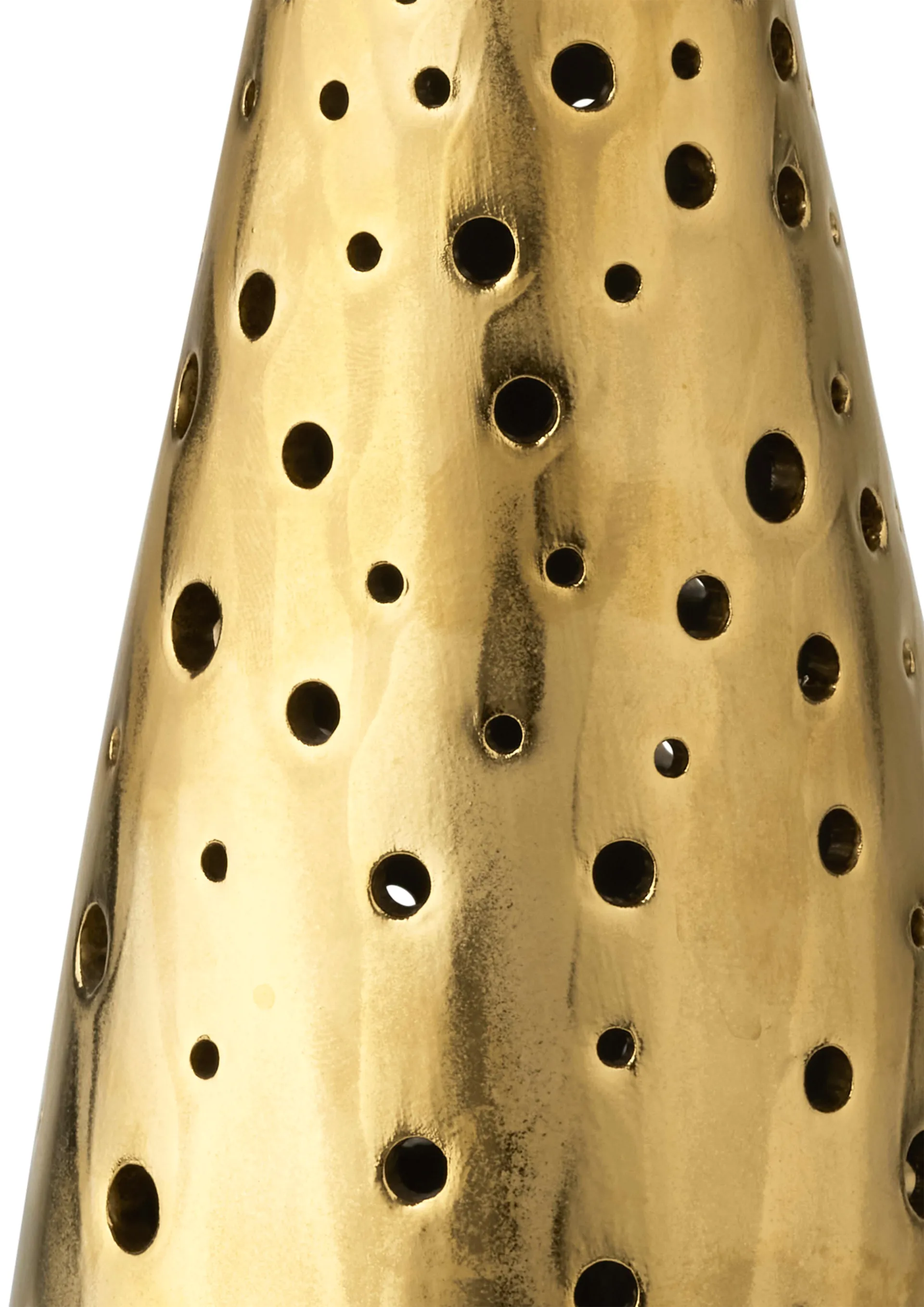 Nobili candle holder large, Gold-white Kähler