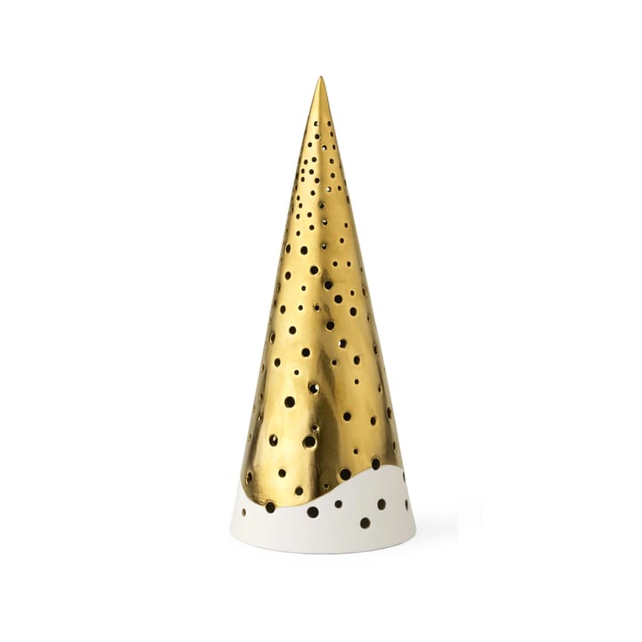 Nobili candle holder medium - Gold-white - Kähler