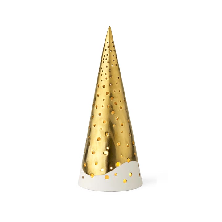 Nobili candle holder medium - Gold-white - Kähler