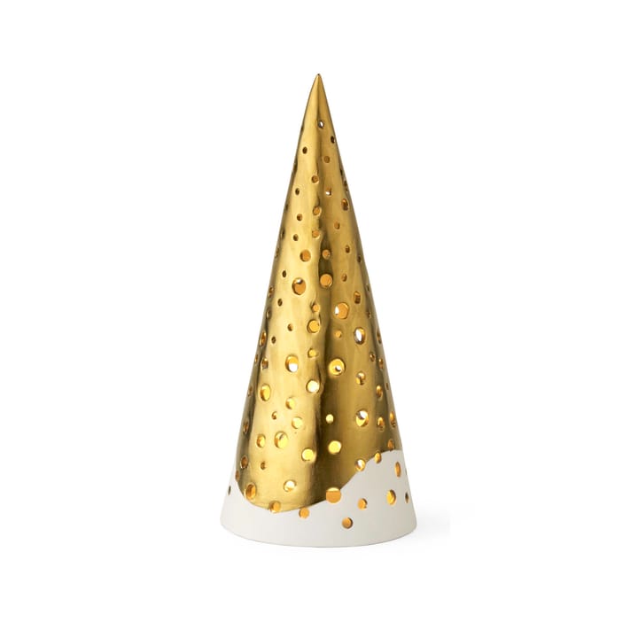 Nobili candle holder small, Gold-white Kähler