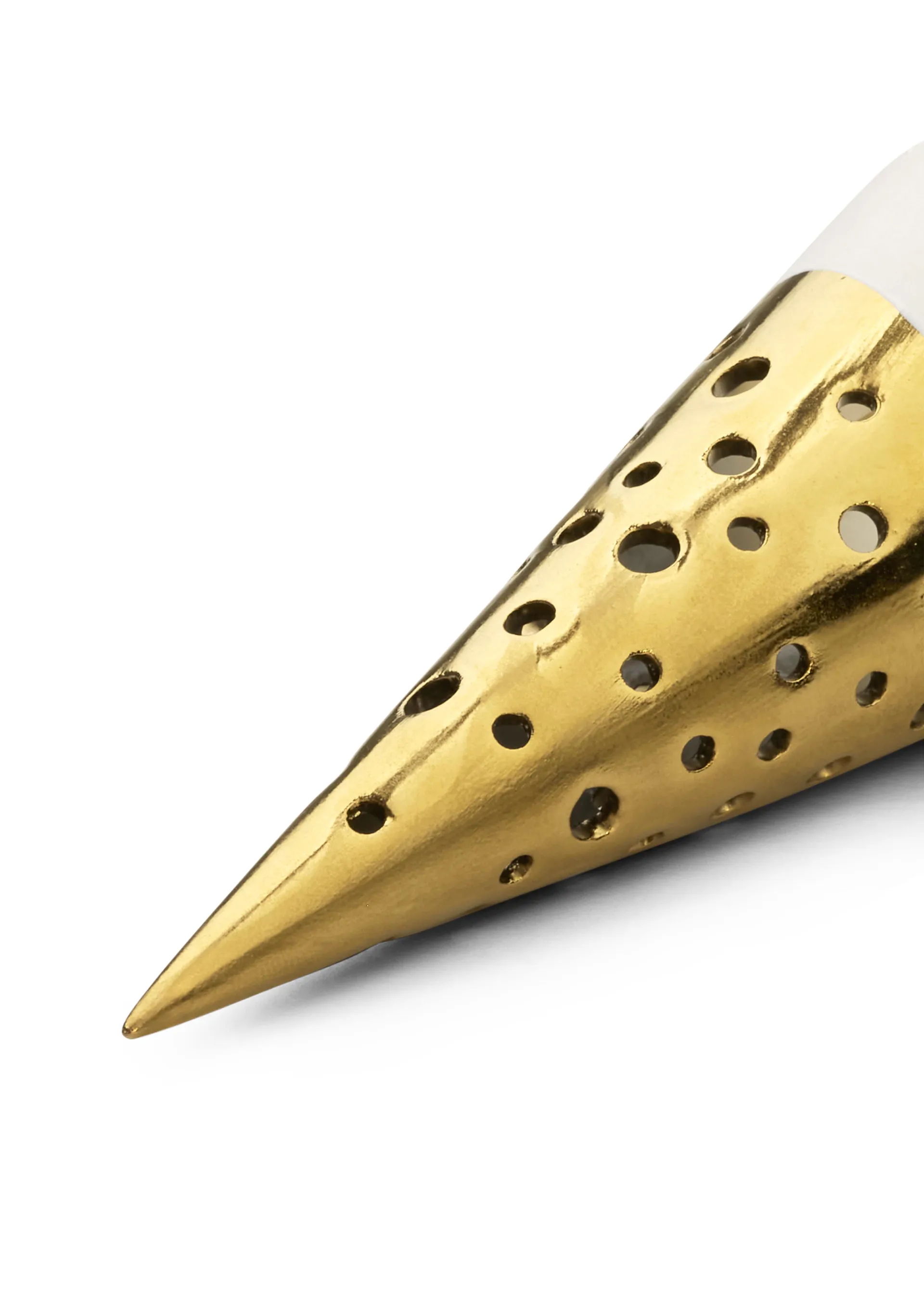 Nobili Christmas decoration 15 cm, Gold-white Kähler