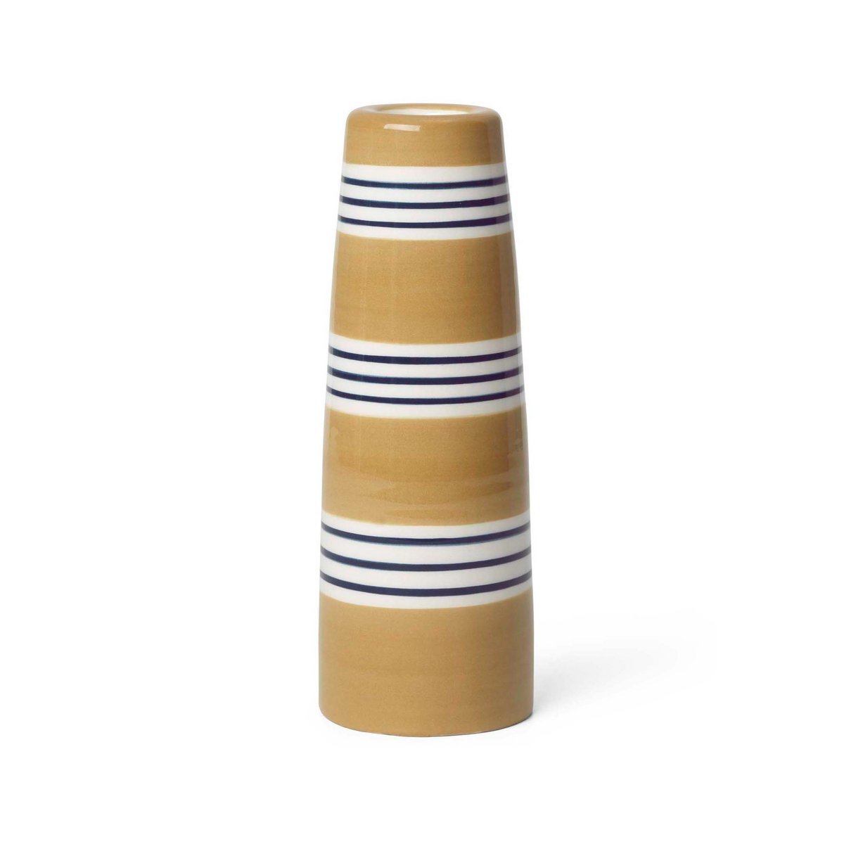 Kähler Omaggio Nuovo candle holder 16 cm Ochre | Scandinavian Design | Candle holders | Yellow