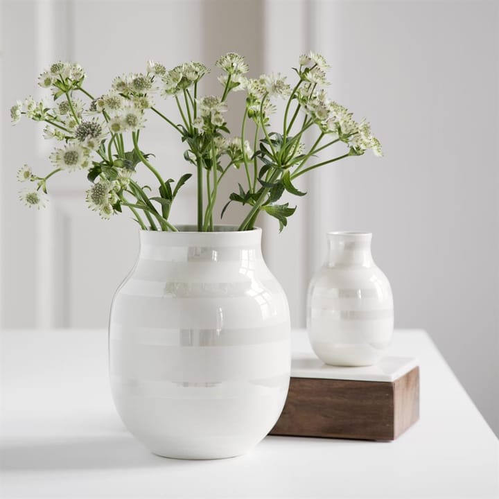 Omaggio vase pearl - medium - Kähler