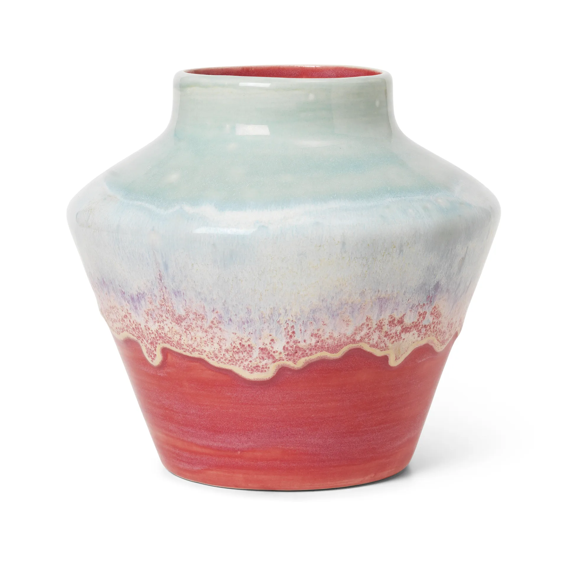 Poppery vase 20.5 cm, Mint-pink Kähler