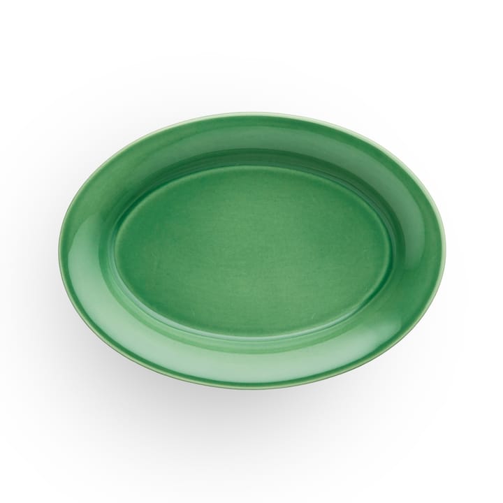 Ursula oval plate 13x18 cm - dark green - Kähler