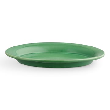 Ursula oval plate 16x22 cm - dark green - Kähler