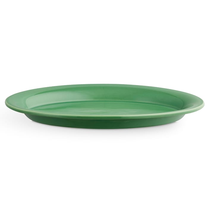 Ursula oval plate 18.5x28 cm, dark green Kähler