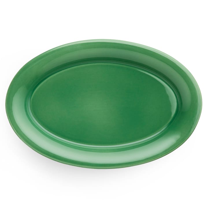 Ursula oval plate 22x33 cm - dark green - Kähler