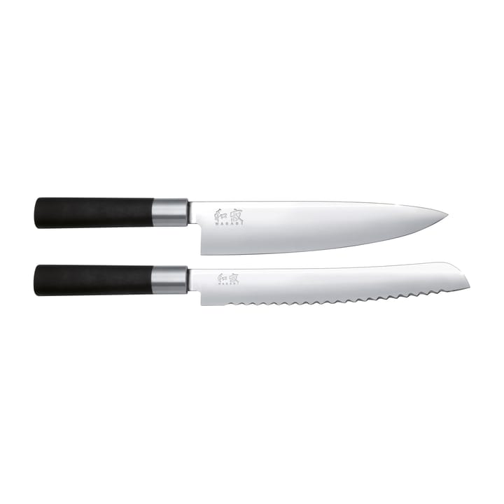 Kai Wasabi Black bread- & kitchen knife set - 2 pieces - KAI