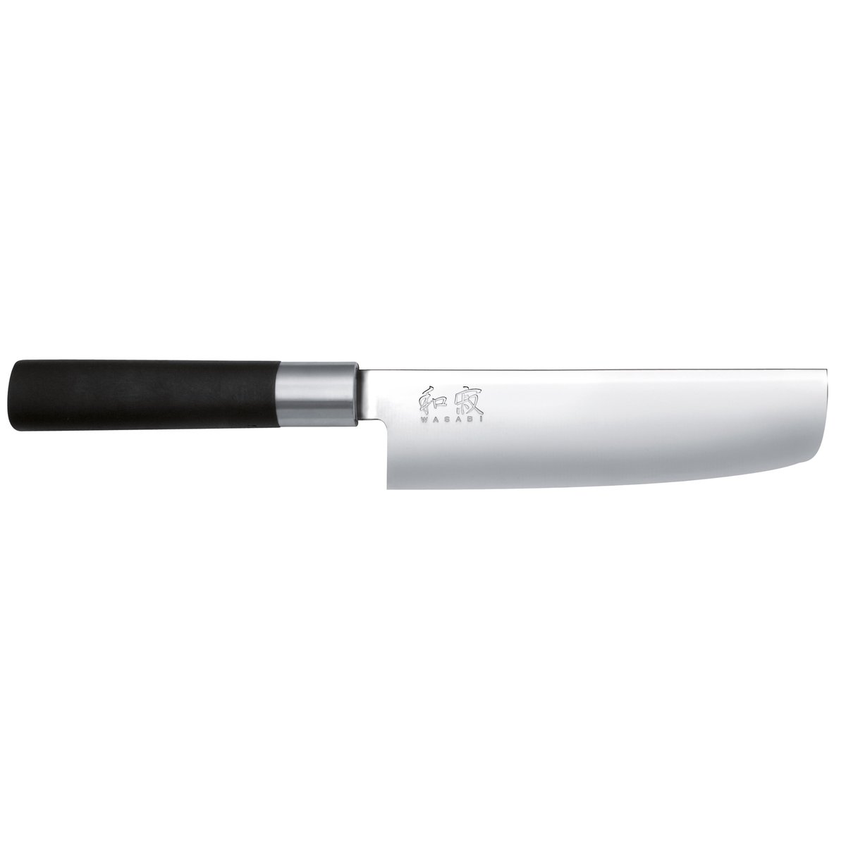 Kai Wasabi Black nakiri knife 16,5 cm | Scandinavian Design | Vegetable knives | Silver-coloured