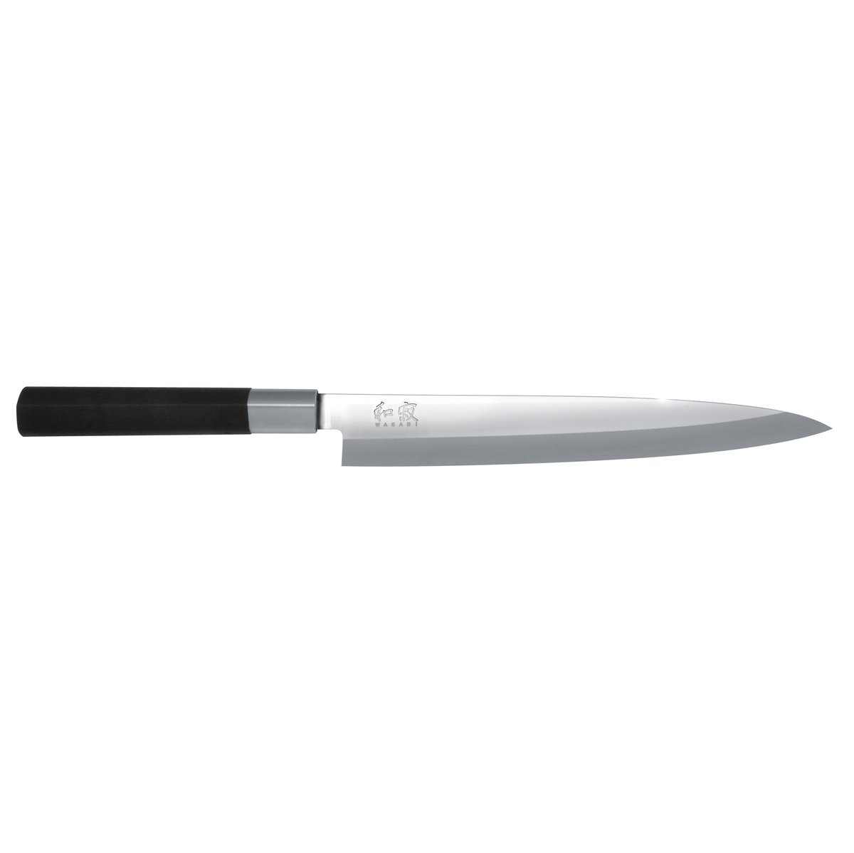 Kai Wasabi Black sashimi, -yanagiba knife 21 cm | Scandinavian Design | Fillet knives | Silver-coloured