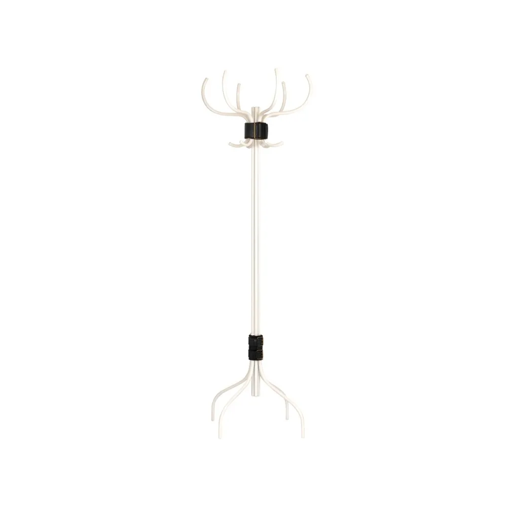 Babe coat rack, White-black leather belt Källemo