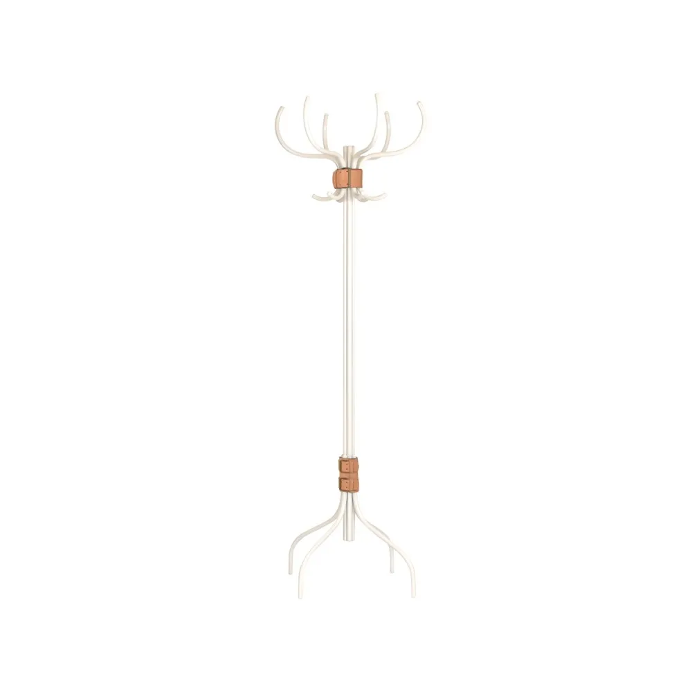 Babe coat rack, White-natural leather belt Källemo