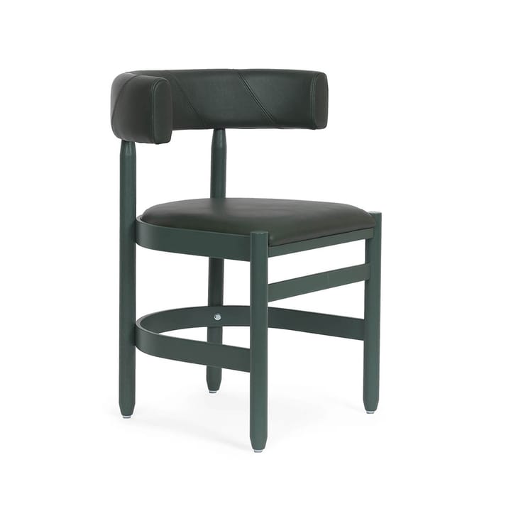 Botero armchair - Leather Tärnsjö 8420 green-green ash stand - Källemo