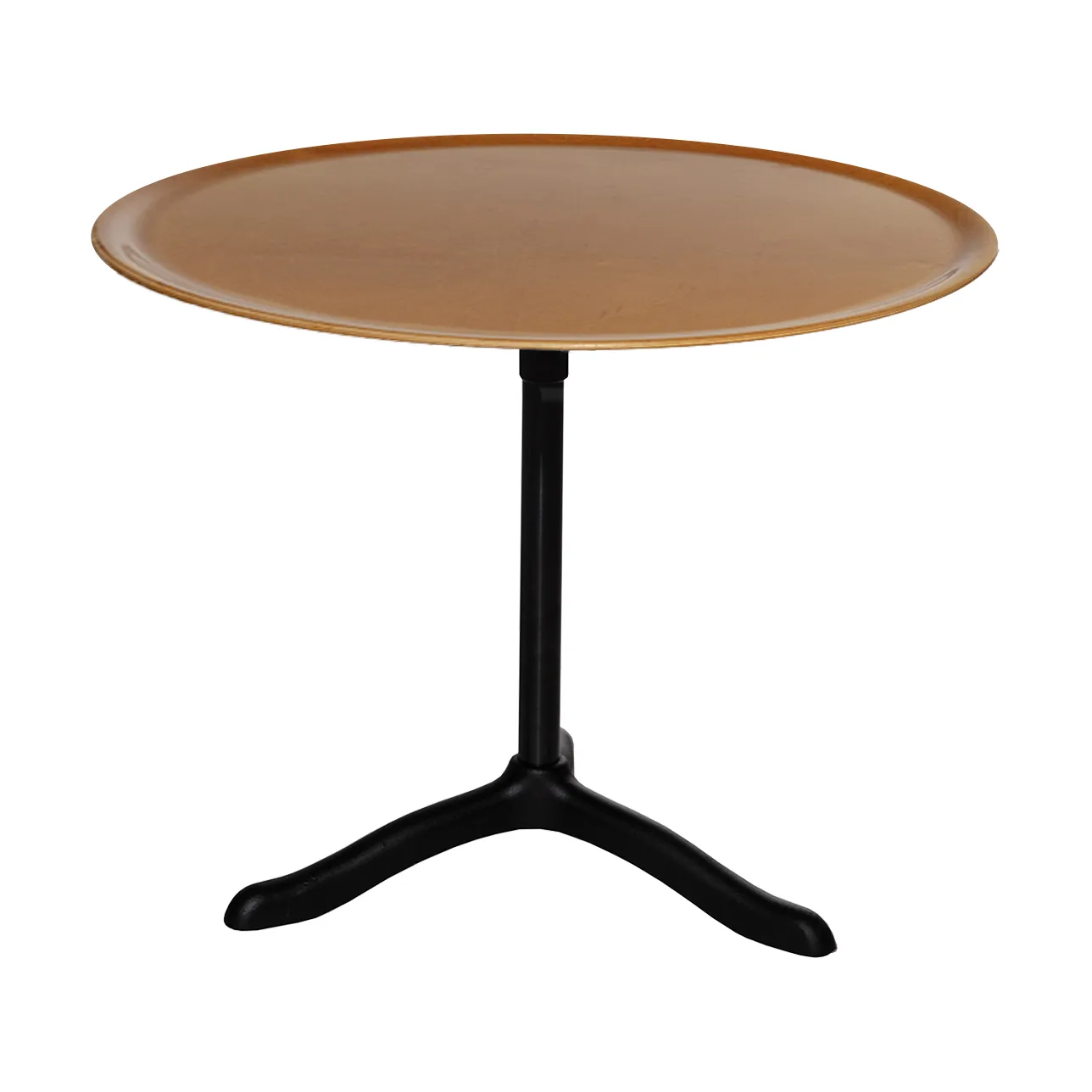 Cassis coffee table Ø47 cm, Black anodized aluminum-birch Källemo