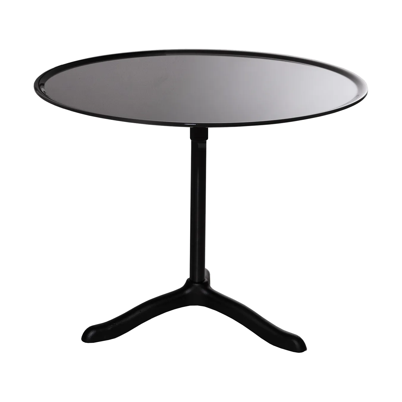 Cassis coffee table Ø47 cm, Black anodized aluminum-black Källemo