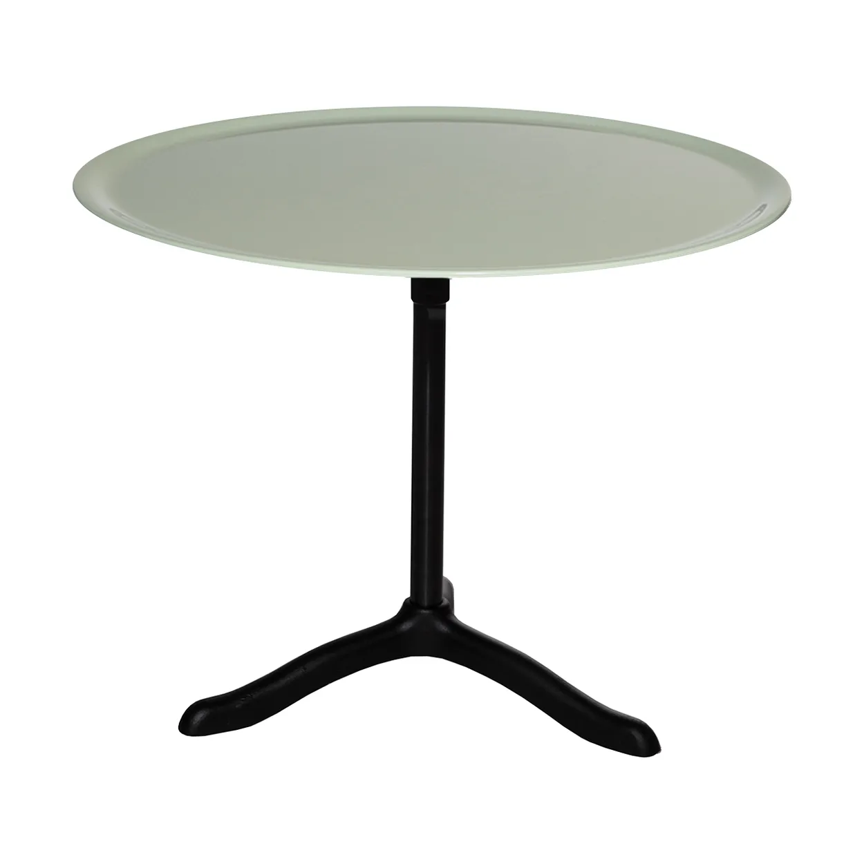 Källemo Cassis coffee table o47 cm Black anodized aluminum-surf green