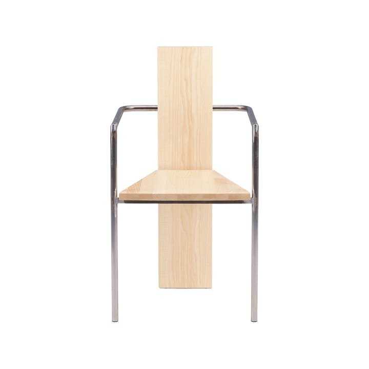 Concrete armchair - Ash-raw steel frame - Källemo