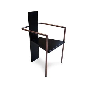 Concrete armchair - Black copper-plated frame - Källemo