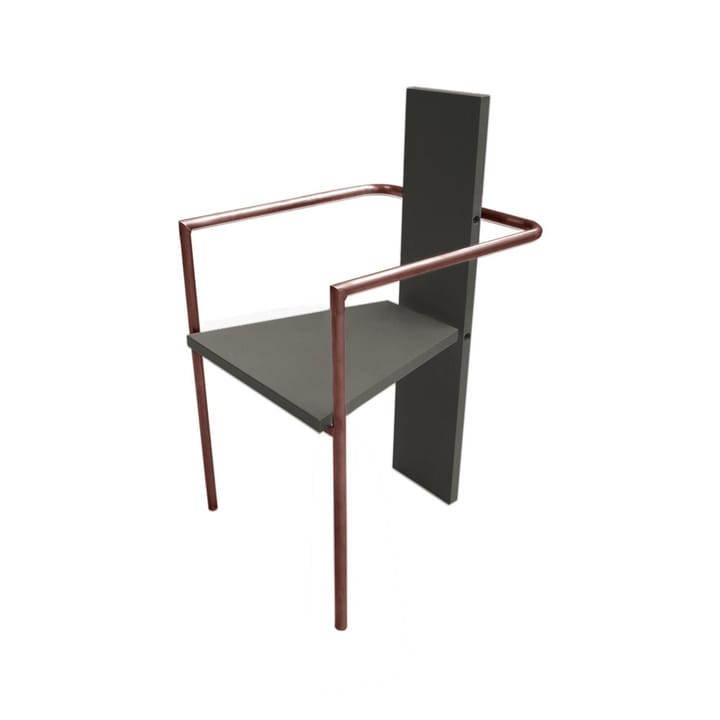 Concrete armchair - Gray copper-plated frame - Källemo