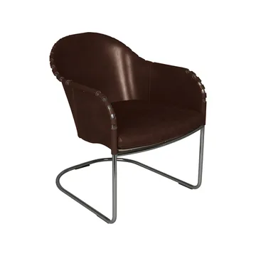 Ingo armchair - Cigar brown-chrome - Källemo