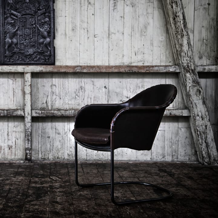 Ingo armchair, Cigar brown-copper treated Källemo