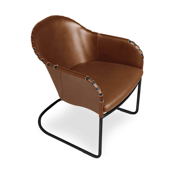 Ingo armchair - Cognac-black oxidized - Källemo