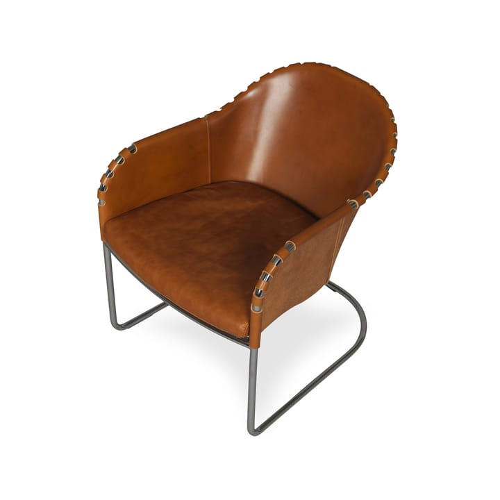 Ingo armchair, Cognac-chrome Källemo