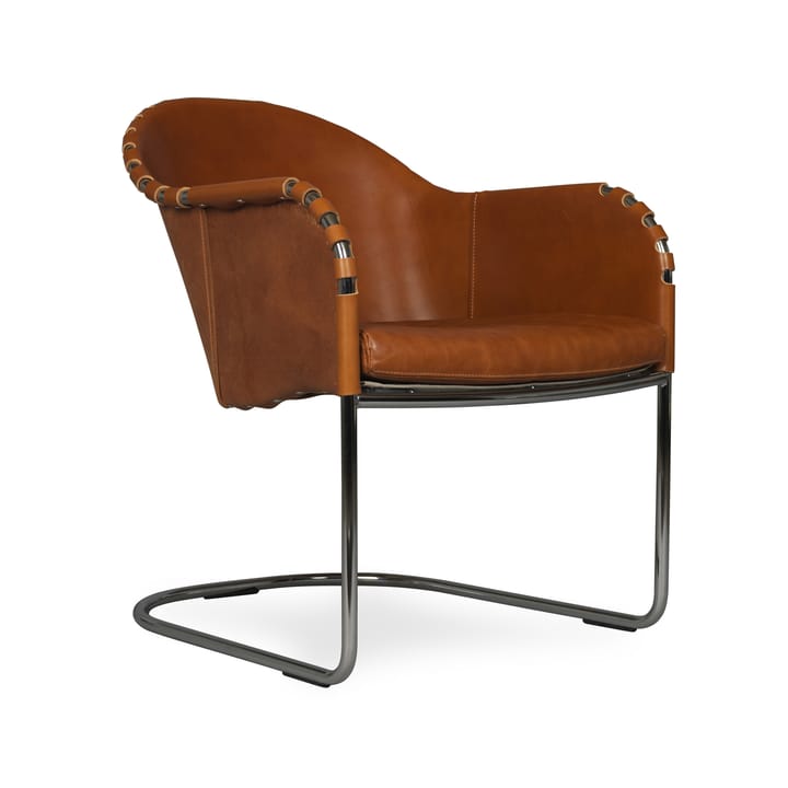 Ingo armchair, Cognac-chrome Källemo