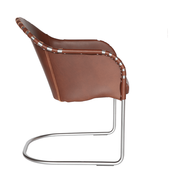 Ingo armchair, Cognac-matte chrome Källemo