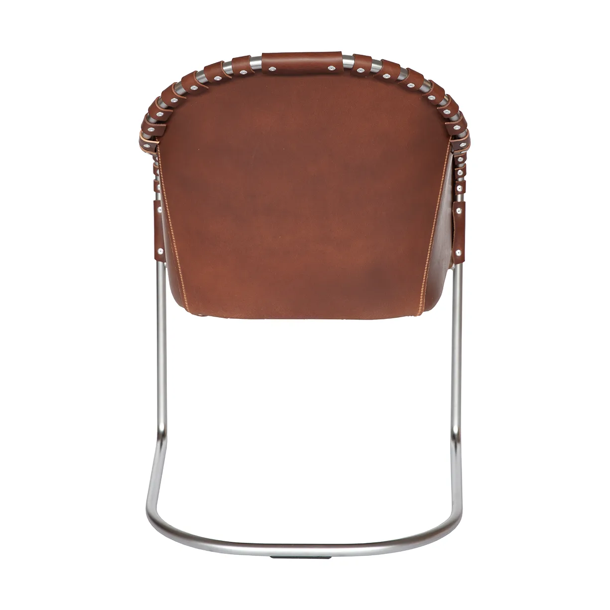 Ingo armchair, Cognac-matte chrome Källemo