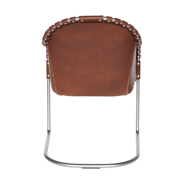 Ingo armchair - Cognac-matte chrome - Källemo