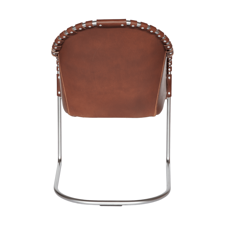 Ingo armchair, Cognac-matte chrome Källemo
