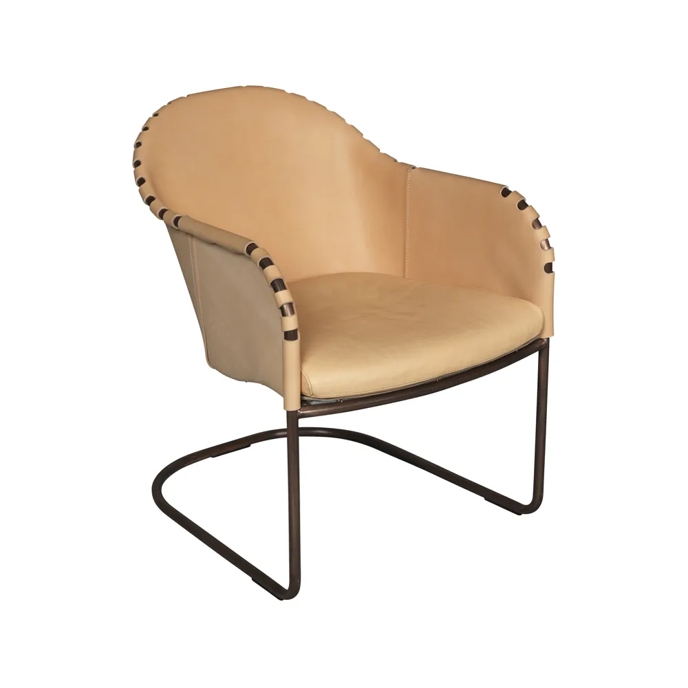 Ingo armchair, Natur-copper treated Källemo