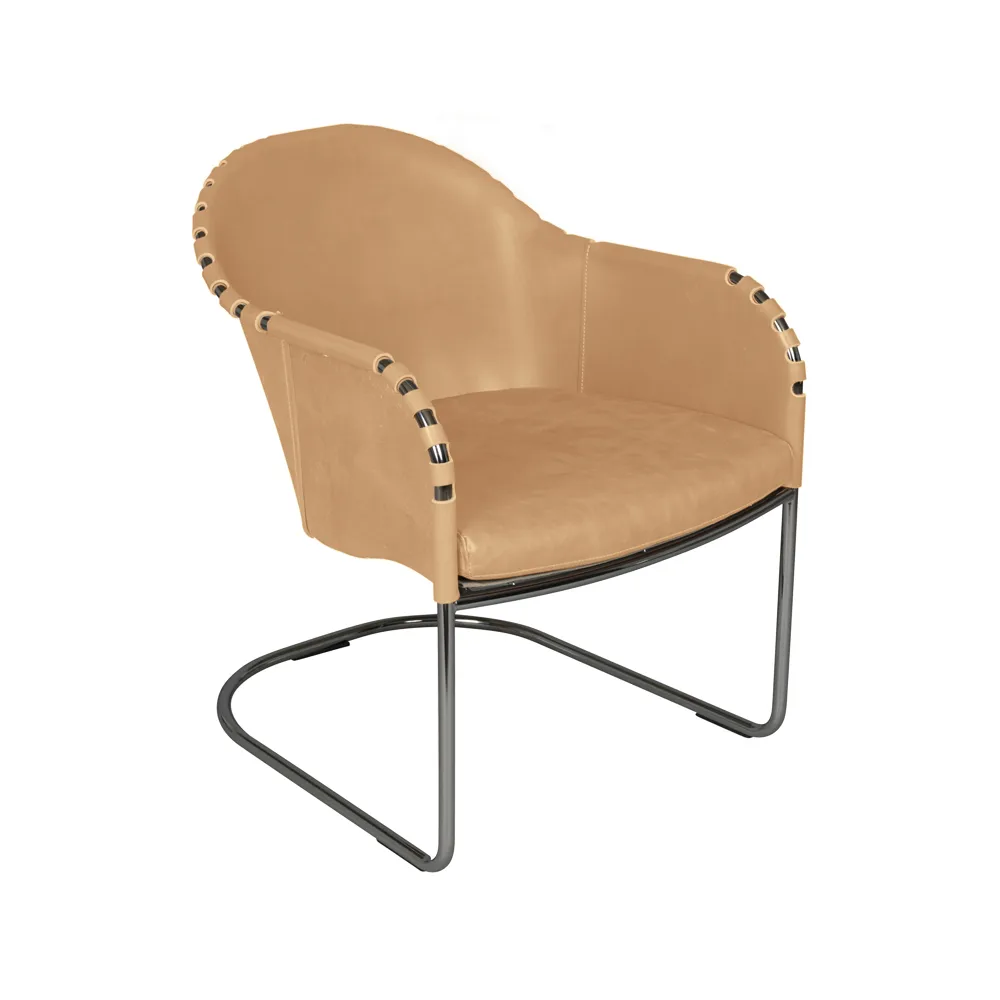 Ingo armchair, Natural chrome Källemo