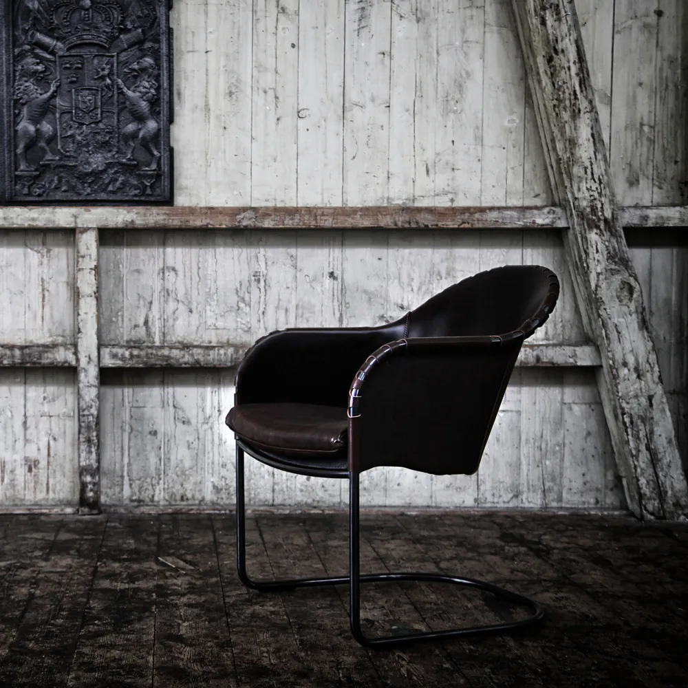 Ingo armchair, Natural chrome Källemo