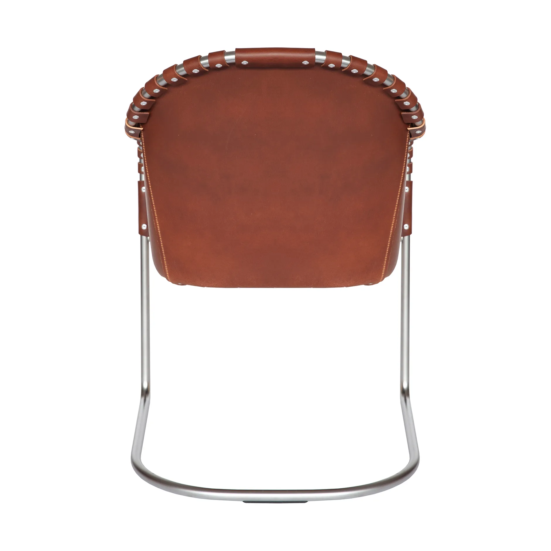 Ingo V.I.P armchair, Leather brown vintage-matte chrome Källemo