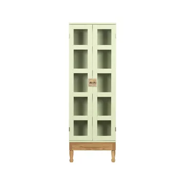 National Geographic bookcase - Light green-oak base-brass - Källemo